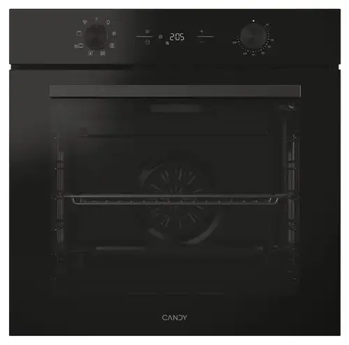 Cuptor incorporabil Candy Bake 600 CA6 N3T1HTB, Electric, 78 l, 9 functii, Clasa A+, Ventilator, hOn (Negru)