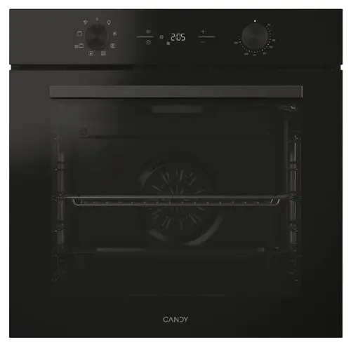 Cuptor incorporabil Candy Bake 600 CA6 N3T1HTB, Electric, 78 l, 9 functii, Clasa A+, Ventilator, hOn (Negru)