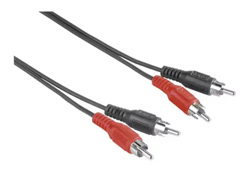 Cablu audio RCA HAMA 205087, 5m (Negru)
