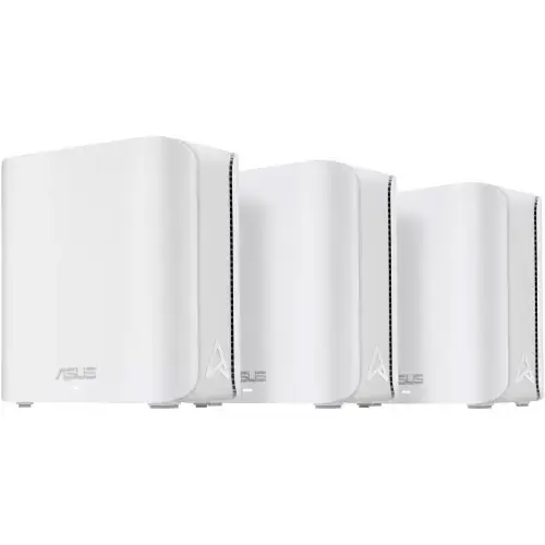 Sistem Wi-Fi Mesh ASUS ZenWiFi BD4(W-3-PK), BE3600, Dual-Band, acoperire 600 metri patrati, Quad-Core 1.5GHz CPU, 128MB-512MB Flash-RAM, 2.5G dual-port, AiProtection Pro, Adaptive QoS, VPN server-client, Beamforming, UTF-8 SSID, AiMesh
