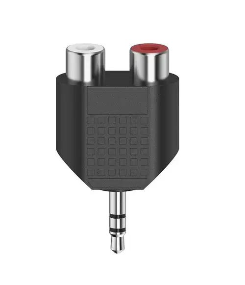Adaptor audio Hama 205187, Jack 3.5mm - 2 x RCA (Negru)