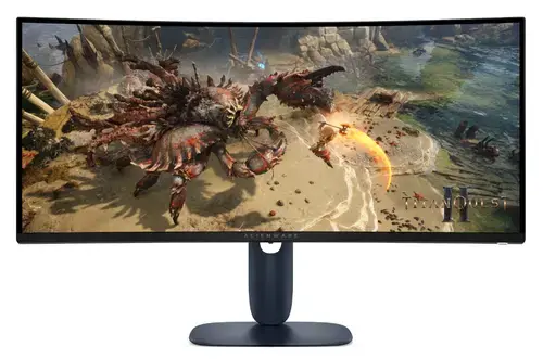 Monitor Gaming VA LED DELL Alienware 34inch AW3425DWM, WQHD (3440 x 1440), HDMI, DisplayPort, Ecran curbat, 180 Hz, 1 ms (Negru)