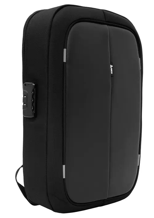Rucsac Laptop Sbox CASABLANCA, Compartiment Laptop max. 15.6inch, Anti Theft Buzunar Ascuns pe Spate si Cifru, Spate si Bretele Captusite, Rezistent la apa, Dimensiuni 44 x 31 x 10 cm (Negru)