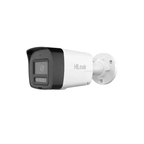 Camera supraveghere IP cu iluminare duala Hikvision Hilook IPC-B160HA-LUF/SL, 6 MP, 2.8 mm, IR/Lumina alba 30 m, microfon si difuzor, slot card, PoE