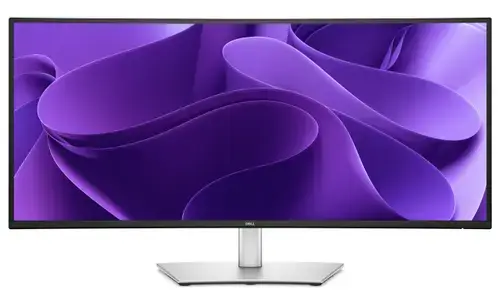 Monitor IPS LED Dell 34.1inch P3425WE, UW-QHD (3440 x 1440), HDMI, DisplayPort, Ecran curbat, 100 Hz, 5 ms (Negru/Argintiu)