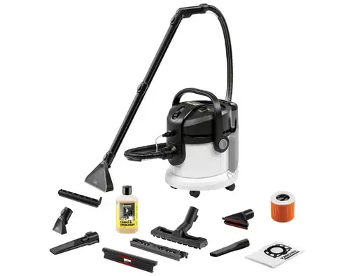 Aspirator Karcher SE 4 Plus 1.081-170.0, 4 litri, 1000 W, aspirare  umeda si uscata (Alb/Negru)
