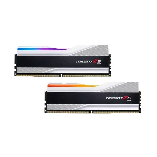 Memorie G.SKILL Trident Z5 Silver RGB 32GB(2x16GB) DDR5 PC5-48000 6000MHz CL36