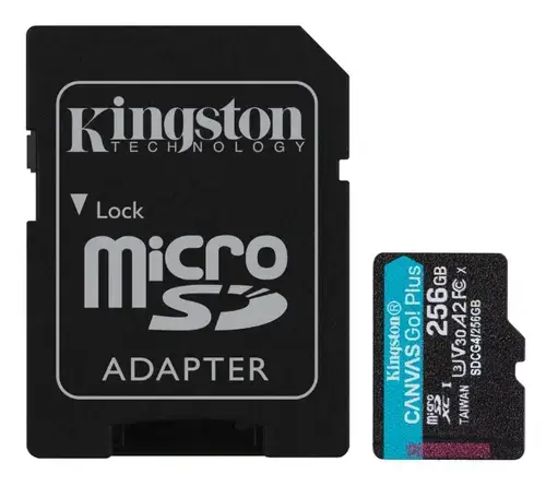 Card de memorie KINGSTON SDCG4/256GB, microSDXC + Adaptor SD