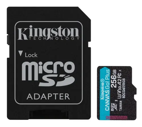 Card de memorie KINGSTON SDCG4/256GB, microSDXC + Adaptor SD