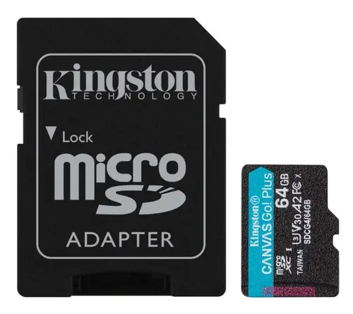 Card de memorie KINGSTON SDCG4/64GB, microSDXC + Adaptor SD