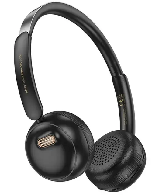 Casti Stereo Wireless HOCO W62, Bluetooth (Negru)