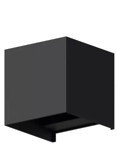 Lampa de perete de exterior LED Calex Bari Up & Down, lumina alba calda, 7W, IP54 (Negru)