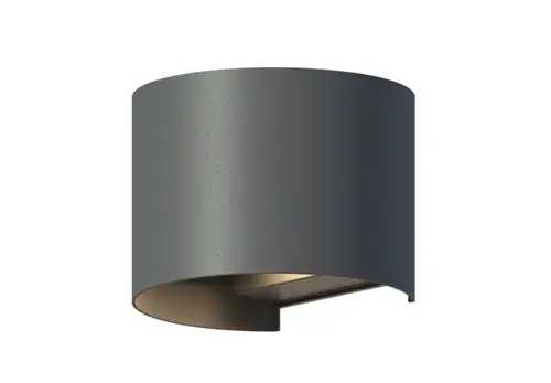 Lampa de perete de exterior LED Calex Verona, lumina alba calda 3000K, 7W, IP54 (Gri)