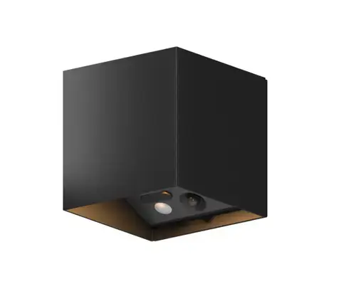 Lampa de perete de exterior LED Calex Volterra, reincarcabila, 7W, IP44 (Negru)