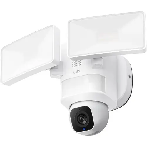 Camera supraveghere eufy Floodlight E30, Wireless, 2K HD, Supraveghere 360, 2.4 GHz Wi-Fi (Alb)
