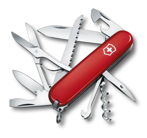 Briceag multifunctional Victorinox HUNTSMAN, 15 functii,  (Rosu)