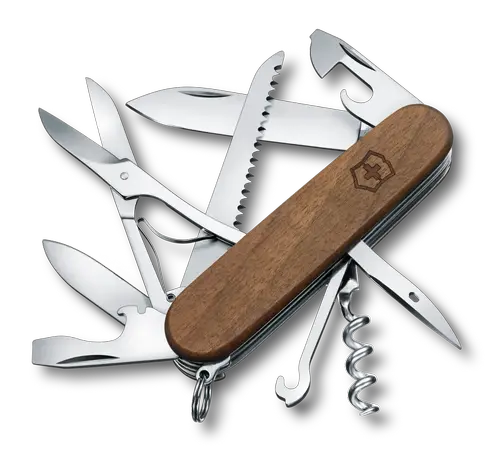 Briceag multifunctional Victorinox Huntsman, 13 functii, Include Foarfece (Maro)