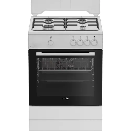Aragaz pe gaz Arctic ABGM6600L, 4 arzatoare, Safety Plus (Alb)