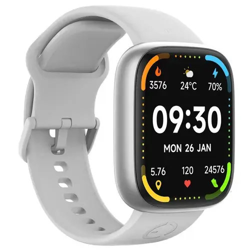Smartwatch Maxcom EcoWatch 6, Ecran 1.83inch TFT-LCD, IP68, Vreme, Calculator, Notificari (Alb)