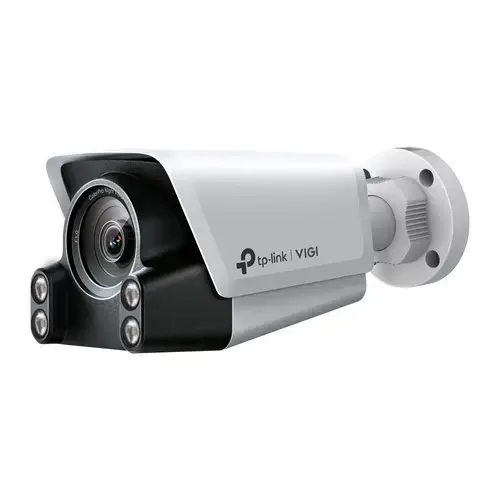 Camera supraveghere IP exterior TP-LINK ColorPro Ultra Low Light Color VIGI C340S, 4 MP, 4 mm, lumina alba 30 m, recunoastere/comparare faciala, clasificare si analiza om/vehicul, Active Defense, microfon/difuzor, vizualizare de pe telefon, PoE