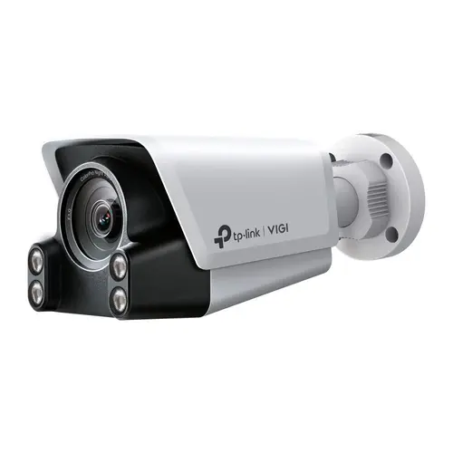 Camera supraveghere IP exterior TP-LINK ColorPro Ultra Low Light Color VIGI C340S, 4 MP, 4 mm, lumina alba 30 m, recunoastere/comparare faciala, clasificare si analiza om/vehicul, Active Defense, microfon/difuzor, vizualizare de pe telefon, PoE