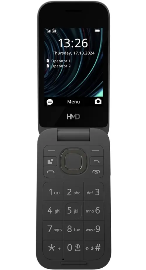 Telefon mobil HMD 2660 Flip, Dual SIM, 4G (Negru)