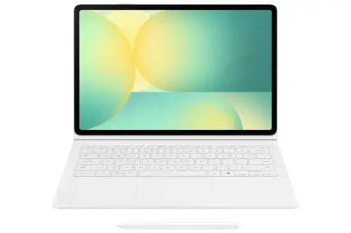 Husa cu tastatura Samsung Book Cover AI Key EF-DX625UWEGWW pentru Galaxy Tab S10 FE+ (Alb)