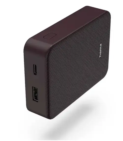 Baterie externa Hama 201712, Colour 10, 10000 mAh, USB-C/USB-A (Violet)
