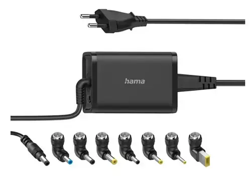 Incarcator universal laptop HAMA 200001, 45W (Negru)