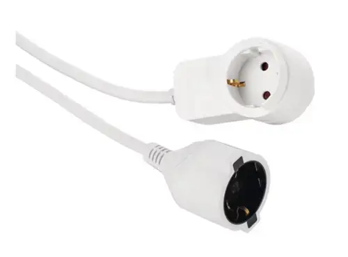 Prelungitor HAMA 133801, 1 priza, 3m (Alb)