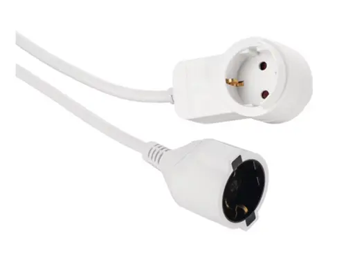 Prelungitor HAMA 133801, 1 priza, 3m (Alb)