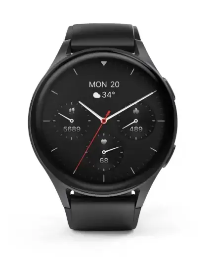 Smartwatch Hama 8900, 1.43 inch, AMOLED, GPS, Asistent vocal (Negru)