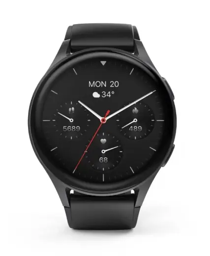Smartwatch Hama 8900, 1.43 inch, AMOLED, GPS, Asistent vocal (Negru)