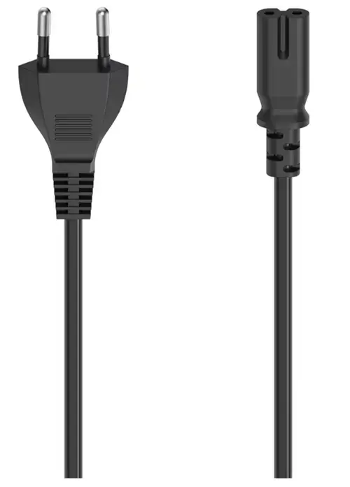 Cablu de alimentare cu 2 pini HAMA 200732, 1.5m (Negru)