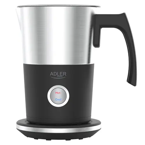 Aparat de spumat lapte Adler AD 4497, 1000 W (Negru/Inox)