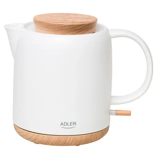 Fierbator de apa Adler AD 1304, 1200 W, 1 l (Alb)