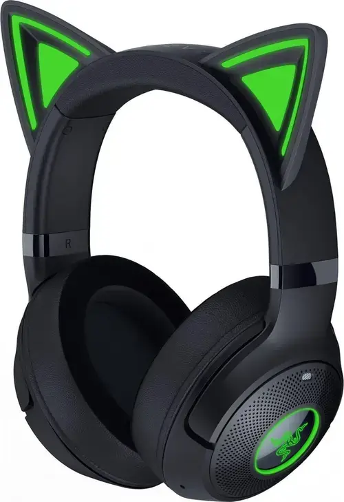 Casti Gaming Wireless Razer Kraken Kitty V2 BT, Bluetooth, Iluminare Razer Chroma RGB, Microfon (Negru)