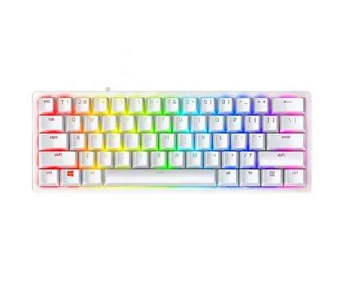 Tastatura Razer Huntsman V3 Pro Mini, iluminare Razer Chroma RGB, US layout (Alb)