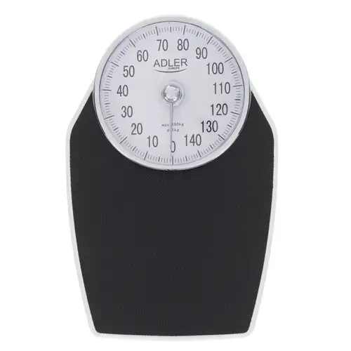 Cantar de baie mecanic Adler AD 8177, max 150 kg, 1 kg acuratete (Negru)