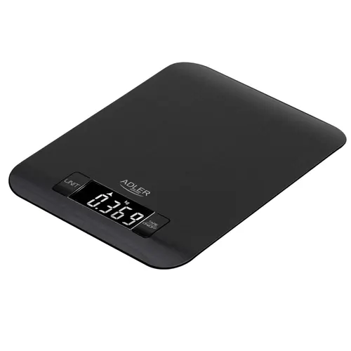 Cantar de bucatarie Adler AD 3183b, max 5 kg, Divizie 1 g, Display LCD, Functie Tara (Negru)