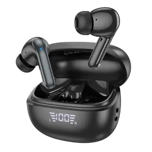 Casti True Wireless HOCO EQ5, Bluetooth, ANC (Negru)