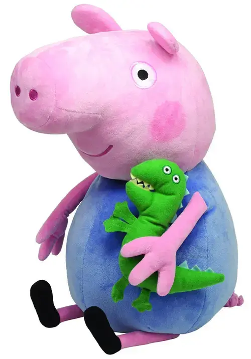Plus Ty Beanie Buddies Peppa Pig George, 35 cm (Multicolor)