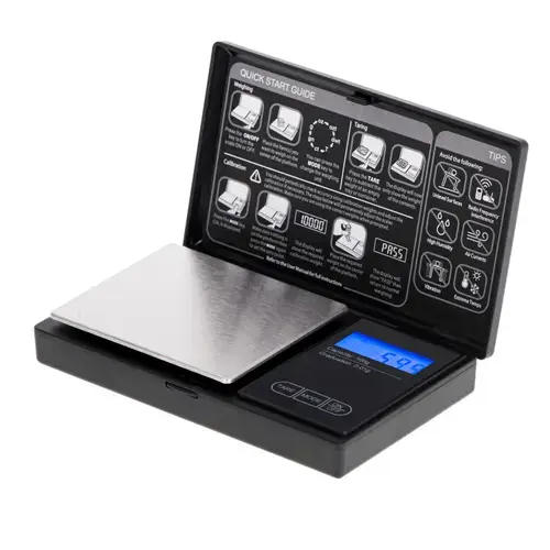 Cantar de precizie pentru bijuterii Adler AD 3176, Max 100g, Diviziune 0.01g (Negru)