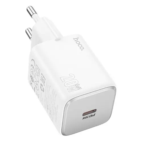 Incarcator Retea HOCO N40, 20 W, 3 A, USB-C (Alb)