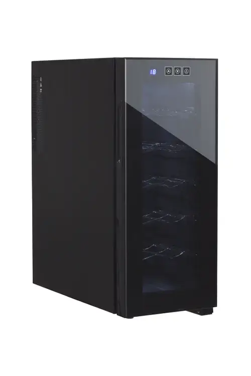 Vitrina de vinuri Adler AD 8083, 12 sticle, 33 l, Clasa G (Negru)