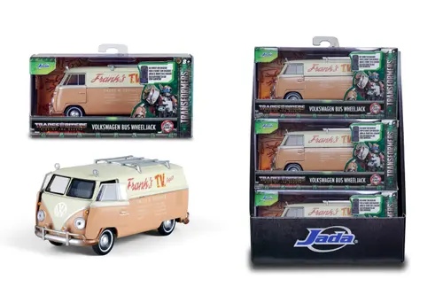 Masinuta Transformers - Volkswagen Bus Wheeljack (Bej)