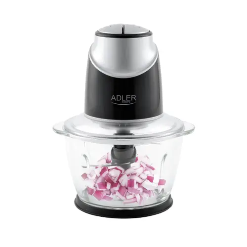 Tocator electric Adler AD 4082, 550 W, 2 viteze, Bol sticla 1.2 l (Negru)