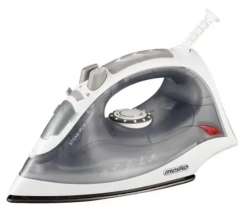 Fier de calcat Mesko MS 5037, 2800 W, 0.17 l, Debit de abur 35 g/min, Jet de abur 65 g/min (Alb/Gri)