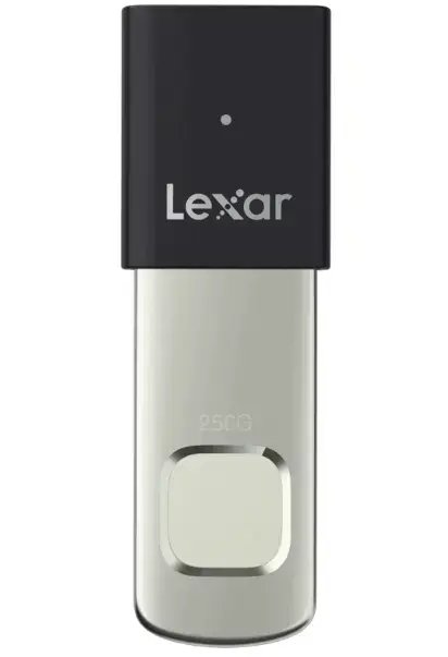 Stick USB Lexar F35 Pro Fingerprint, 256Gb (Argintiu/Negru)