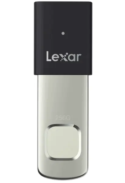 Stick USB Lexar F35 Pro Fingerprint, 256Gb (Argintiu/Negru)